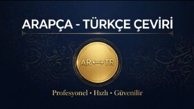 Arapça Türkçe çeviri yaparım