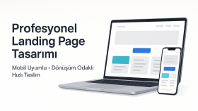modern ve responsive landing page hazırlıyorum