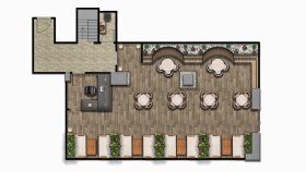 Kat planı boyama, Photoshop - Autocad