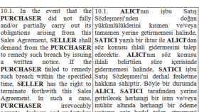 SÖZLEŞME ÇEVİRİSİ