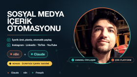 Claude veya N8N'le sosyal medya ve içerik otomasyonu kurarım
