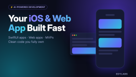 yapay zeka destekli hızlı iOS ve web uygulaması geliştiririm