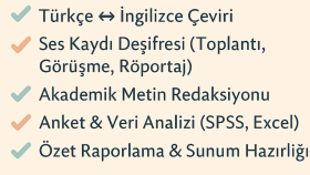 ses kayıtlarınızı profesyonelce yazıya aktarıyorum