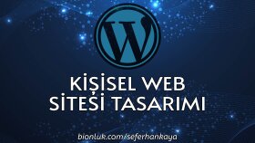 sizin için kişisel web sitesi geliştirebilirim