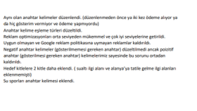 ADS HEDEFLEME DÜZENLEMESİ