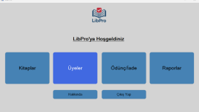 Kütüphane Yönetim Sistemi LibPro