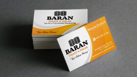 Baran İnşaat Kartvizit Örneği