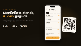 Kırk Çekirdek · QR menü, telefon görünümü (örnek çalışma)