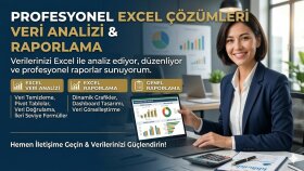 excelde veri analizi ve raporlama yaparım