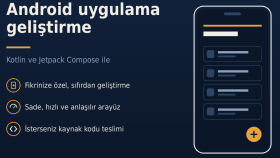  Android için mobil uygulamalar geliştiririm