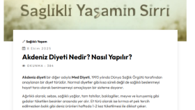 Akdeniz Diyeti Nedir? Nasıl Yapılır?