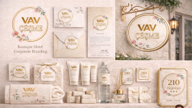 VAV Çeşme Butik Otel Kurumsal Kimlik Tasarımı