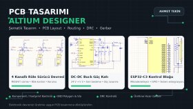Altium Designer ile PCB ve elektronik devre tasarımı yaparım