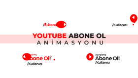 Youtube abone ol animasyonu