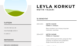 Özgeçmiş Hazırlama