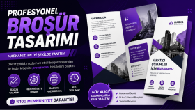 dilediğiniz şekilde profesyonel ve kurumsal broşür yaparım