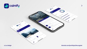 Calmify mobil uygulama ui/ux tasarımı