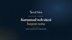 Seval Nakış: Animasyonlu kurumsal web sitesi