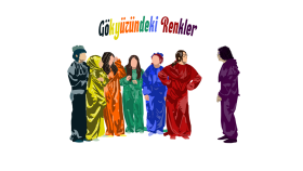Gökyüzündeki Renkler çizim çalışması 