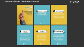 FIVISO Sosyal medya tasarımları (carousel post)