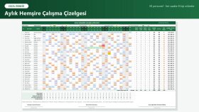 Hastane Nöbet ve Vardiya Çizelgesi (30 kişi, otomatik)