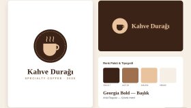 Kahve Durağı Kafe Logo Tasarımı (Demo)