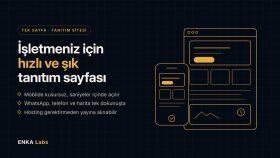 işletmeniz için hızlı tek sayfa tanıtım sitesi yaparım