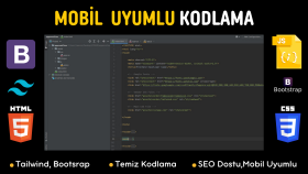 tasarımlarınızı tailwind veya bootstrap ile kodlarım