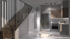 Modern Loft Daire İç Mekan Tasarımı