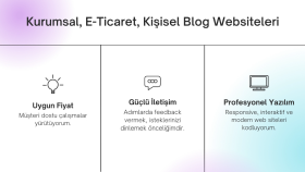 web sitelerinizi tasarlar ve geliştiririm