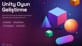 Unity ile 2D/3D Mobil oyun geliştiririm