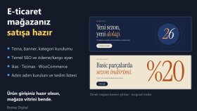 E-ticaret Mağaza Kurulumu - Banner ve Kategori Örneği