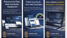 modern ve hızlı çalışan web sayfaları geliştiririm
