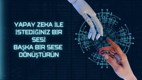 Yapay zeka ile ses dönüştürme.