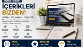 web siteniz için profesyonel içerikler hazırlıyorum
