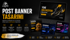 markanıza özel yaratıcı post ve banner görselleri hazırlarım