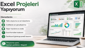 size kolaylık sağlayan excel projeleri yapıyorum