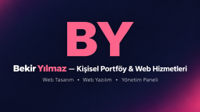 Bekir Yılmaz - Kişisel Portföy ve Web Hizmetleri Sitesi