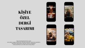 kişiye özel dergi tasarımı yaparım