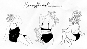 Body Positive Etsy Dükkan Tablolarım