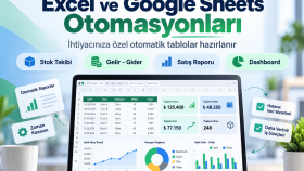 Excel ve Google Sheets ile otomatik tablolar hazırlarım