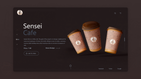  Cafe Landing page