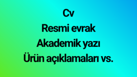 TR-İNG veya İNG-TR çevirilerinizi yapabilirim