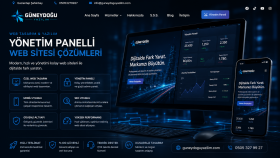 size özel yönetim paneli olan kurumsal site geliştiririm