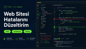 web sitenizdeki PHP ve JS hatalarını düzeltirim