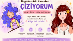 istediğiniz tarzda karakter illüstrasyon çizebilirim