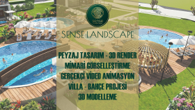 peyzaj proje tasarımı ve 3d render çalışması yaparım