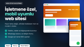 işletmen için mobil uyumlu özel web sitesi yaparım