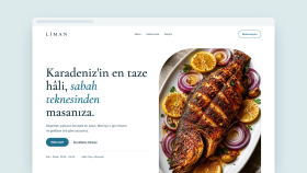 Balık restoranı için web sitesi tasarımı