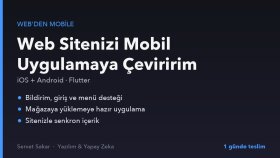 web sitenizi iOS ve Android uygulamasına çeviririm